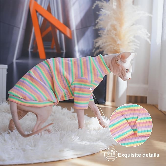 PUMYPOREITY Sphynx Cat Clothes, Turtleneck Sphynx Cat Sweaters, Cat Clothes - Image 4