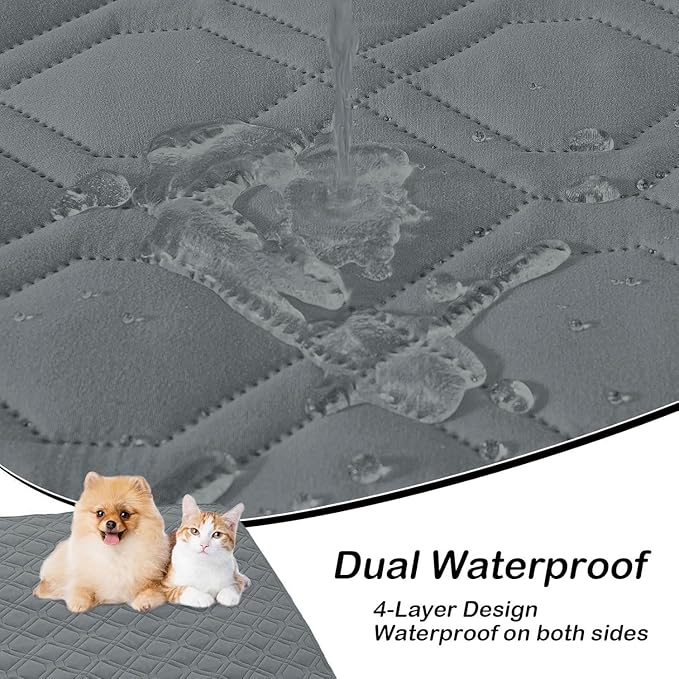 hyha Waterproof Dog Bed Blanket, Soft Pet Blankets, Waterproof Couch Cover - Image 2