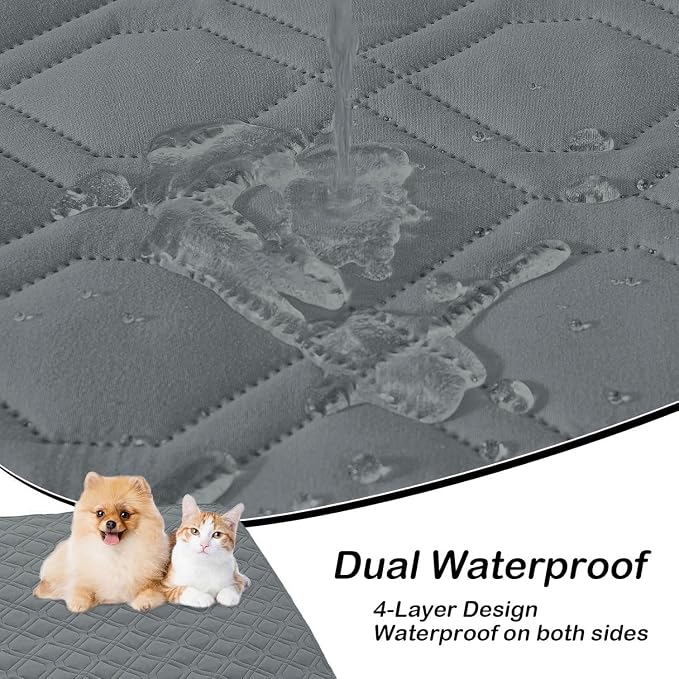 hyha Waterproof Dog Bed Blanket, Soft Pet Blankets, Waterproof Couch Cover - Image 2