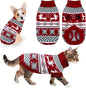Cat Dog Christmas Sweater Pet Winter Warm Coat Pajamas Small Dog Sweaters by GOYOSWA
