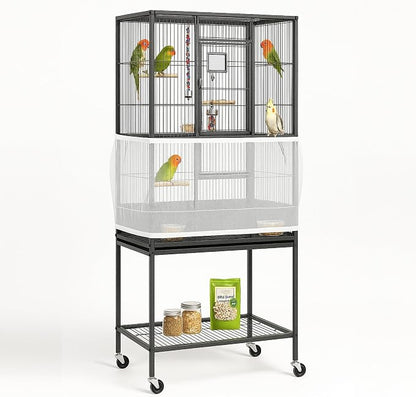 Universal Bird Cage Seed Catcher Universal Mesh Skirt Cover Stretchy Small by TweetinginStyle
