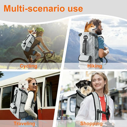 Dog Backpack Carrier, Ergonomic Pet Travel Bag, Suitable - Image 7