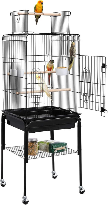 Yaheetech Open Top Rolling Parrot Bird Cage by Yaheetech