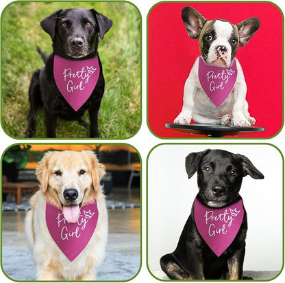 Pretty Girl Dog Bandana Funny Birthday Dog Bandana - Image 4