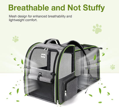 Lekebobor Large Cat Backpack Carrier Expandable Pet Carrier Backpack - Image 6