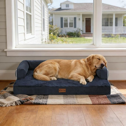 Orthopedic Dog Beds for Large Sized Dogs, Waterproof Egg Crate Foam Medium Dog - Image 9