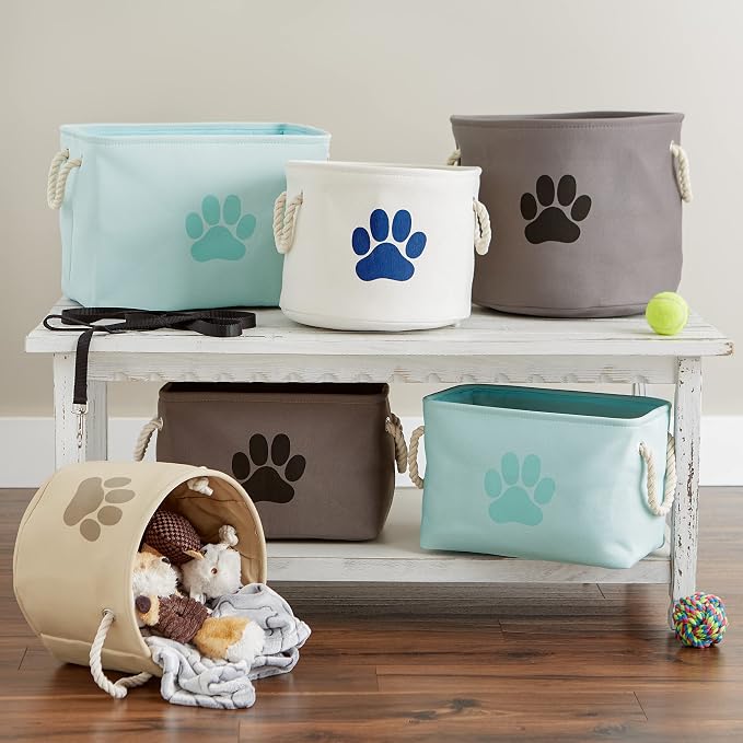 Bone Dry Pet Storage Collection Collapsible Bin, Medium Round - Image 7