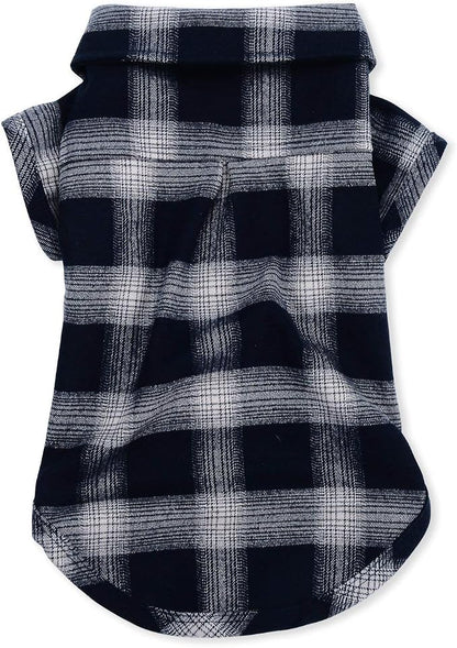 Koneseve Dog Shirt, Pet Plaid Clothes Shirt T-Shirt, Sweater Bottoming Shirt - Image 2