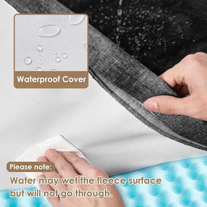 EHEYCIGA Waterproof Dog Bed Orthopedic 36"x27", Memory Foam Pet Bed - Image 2