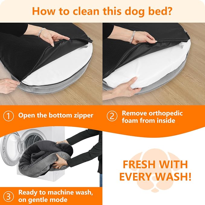 Dwanton Orthopedic Dog Bed for Extra Large Dogs - Image 7