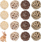 Skylety 15 Pieces Small Animal Chew Balls Rabbits Bunny Treat Chew Toys Guinea by Skylety