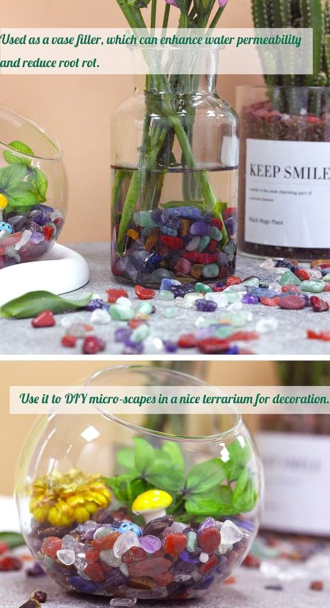 7Chakra Aquarium Gravel Rocks Natural Tumbled Healing Crystal Chips Bulk - Image 5