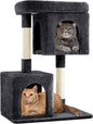 Yaheetech 33.5in Cat Tree, Small Kittens Tower w/Large Perch&2 Cozy Condos by Yaheetech