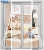 Magnetic Screen Door Upgraded PET Mesh Stronger Than Fiberglass and Polyester by Longeas