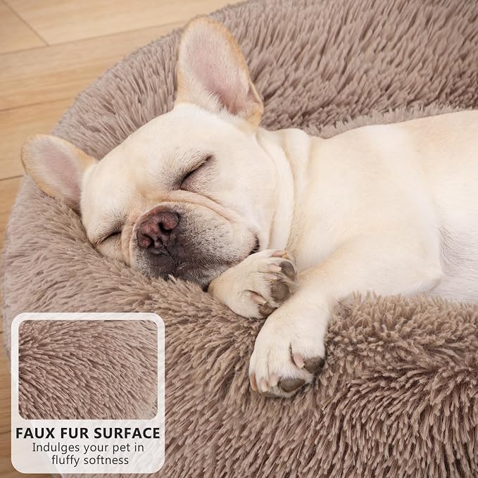 MIXJOY Orthopedic Dog Bed Comfortable Donut Cuddler Round Pet Beds Ultra Soft - Image 3