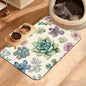 Dog Bowl Mat, Cactus Pet Feeding Mat by Unknown
