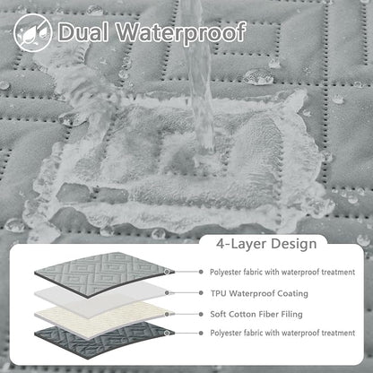 hyha Waterproof Dog Blanket, Soft Dog Bed Cover Pet Blankets, Waterproof Sofa - Image 2