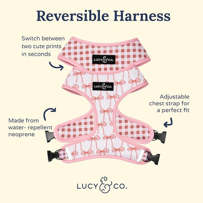 Lucy & Co. Cute Reversible Dog Harness Walking Halter - Image 2