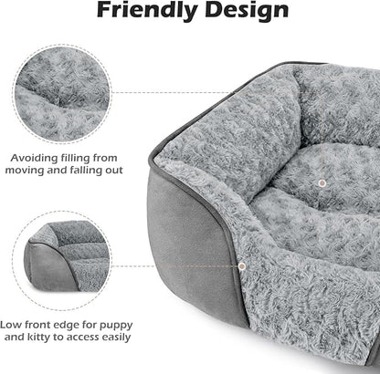 INVENHO Large Dog Bed Rectangle Washable Orthopedic Soft Calming Sleeping - Image 5