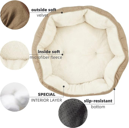 Asvin Medium Dog Bed for Medium Dogs, Cat Beds for Indoor Cats, Pet Bed for - Image 4
