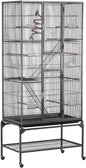 Yaheetech 69-Inch Extra Large Wrought Iron 3 Levels Ferret Chinchilla Sugar by Yaheetech
