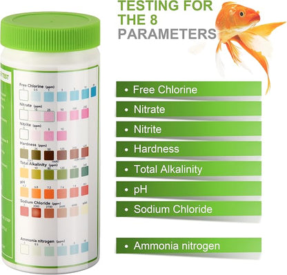 AAwipes Aquarium Ammonia Test Strips 8-in-1 |100 Strips | Quick & Accurate - Image 4