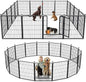 Dog Playpen 32 inch 16 Panels Indoor Outdoor Dog Pen by Jhsomdr