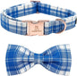 Lionheart glory Dog Collar, Boy Dog Collar Bowtie Blue Adjustable Dog Bowtie by LionheartGlory