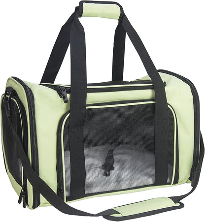 Soft Sided Carrier for Small Medium Cats Dogs, Removable Pad Collapsible Travel by NextFri