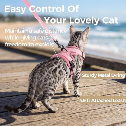 Cat Harness and Leash Set Escape Proof Tactical Extra Large Kitten Harness - Image 5