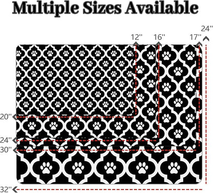 Dog Food Mat 16X24 Inch Pet Feeding Absorbent Mats - Image 4