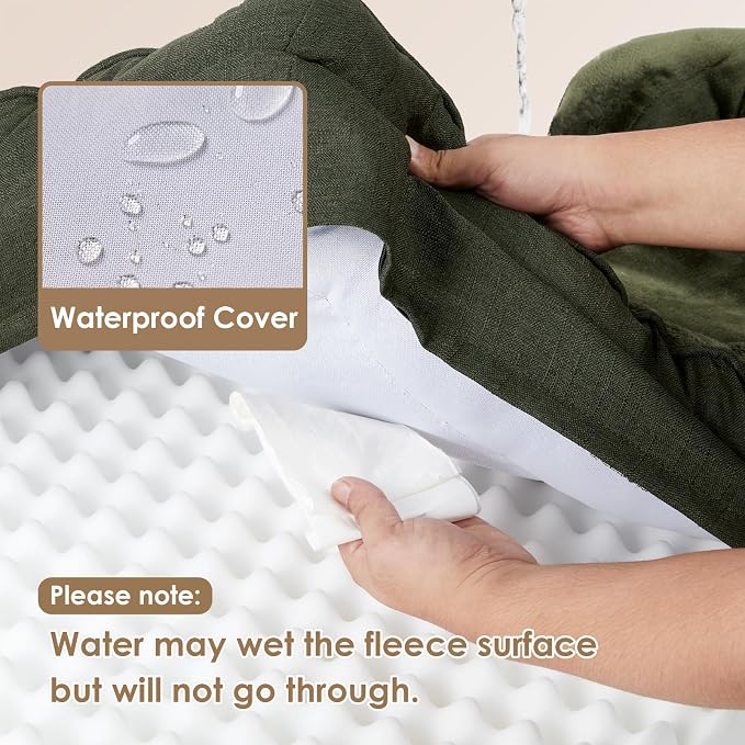 EHEYCIGA Orthopedic Dog Bed for Medium Dogs, Waterproof Memory Foam Medium Dog - Image 4