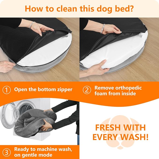 Dwanton Orthopedic Dog Bed for Medium Dogs - Image 7