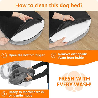 Dwanton Orthopedic Dog Bed for Extra Large Dogs - Image 7
