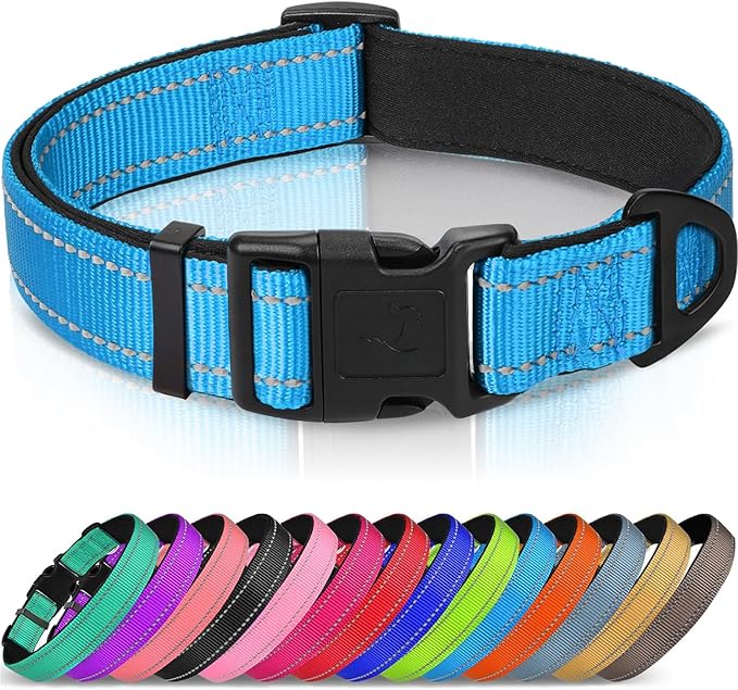 Joytale Reflective Dog Collar, Soft Neoprene Padded Breathable Nylon Pet Collar by Joytale