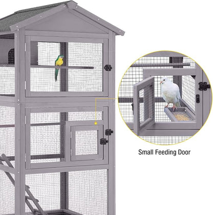Aivituvin Bird Cages Outdoor Bird Aviary Indoor Parakeet Cage - Image 4