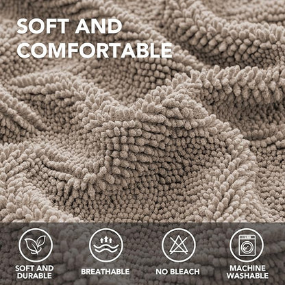 H.VERSAILTEX Non Slip Pet Couch Cover Chenille Dog Bed Protector Thick Soft - Image 2