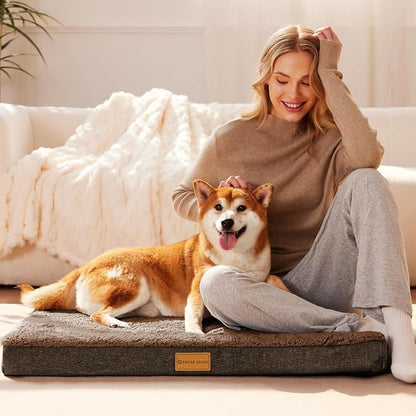 Patas Lague Orthopedic XL Dog Bed Large Sized Dog 48''X30'', Soft Waterproof - Image 2