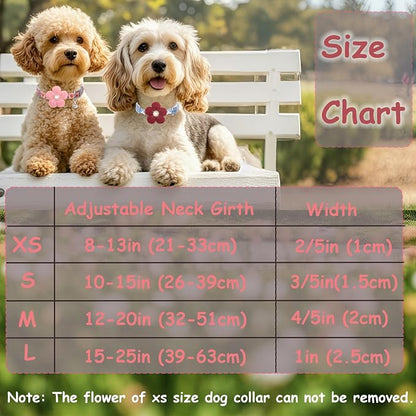 Small Dog Collar with Flower, Puppy Collar - Image 8