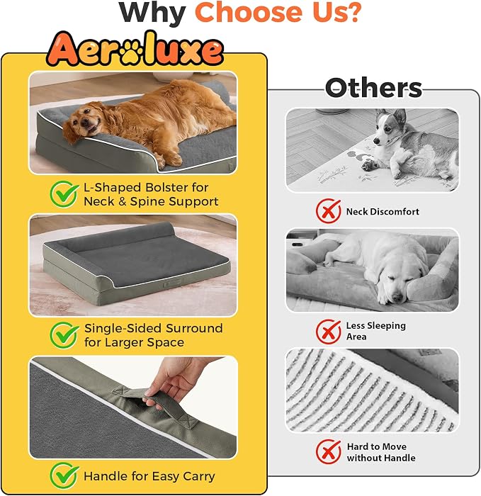 Dog Bed Large Sized Dogs, Orthopedic Dog Bed - Image 4