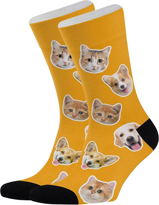 D-Story Custom Face Socks, Personalized Photo Picture on Socks, Unisex Athletic by Enjoy-yjl