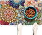 Absorbent Pet Dog Bowl Mat for Food and Water, Pet Cat Food Feeding Mat by Ideasonna