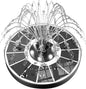 SZMP Solar Fountain Upgraded 100% Glass Panel, 3.5W Floating Solar Powered by SZMP