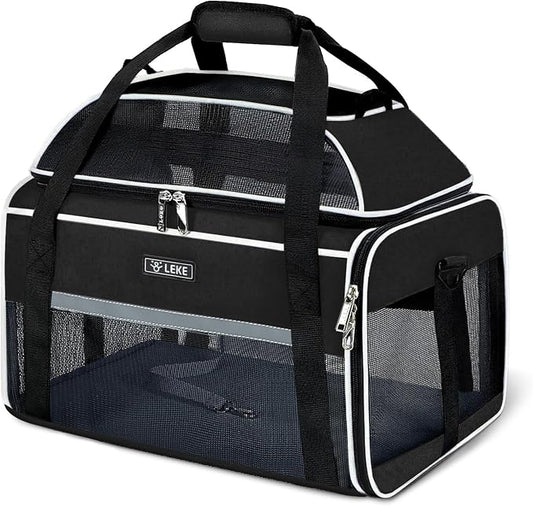 Lekereise Top-Expandable Pet Carrier 18x13x9.5 Inch Southwest Frontier Airline by Lekereise