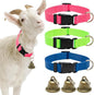 3 Pack Goat Collars with Bells, Adjustable Pet Collar & Anti-Lost Loud Bronze by aluzaemopet