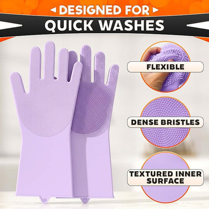 ALPENKOK Silicone Dish Gloves - Image 4