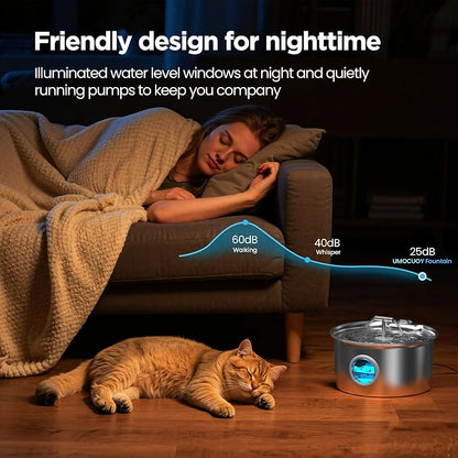 Cat Water Fountain Stainless Steel: Cat Fountain - Image 8