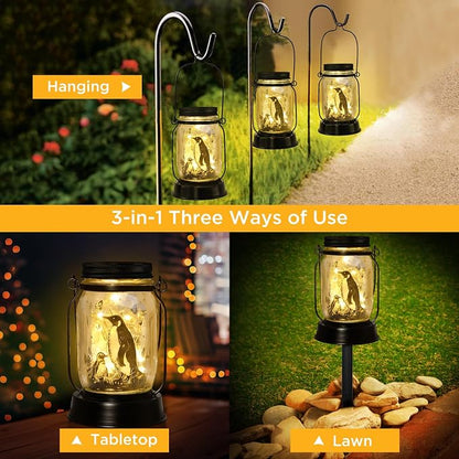 Penguin Gifts for Women/Men Penguin Solar Lanterns Mom Birthday Animal Lovers - Image 5