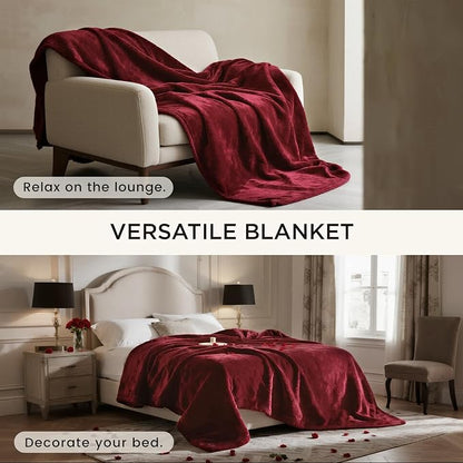 gogobunny Waterproof Bed Blanket, Reversible Sherpa Fleece Throw Blanket - Image 8