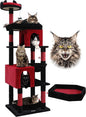 Globlazer Heavy Duty Gothic Cat Tree, 72in Large Cat Tower by Globlazer